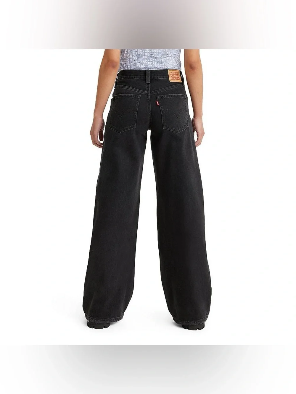 Women’s Levi’s ‘94 Baggy Wide Leg Jeans NWT Black 27x31 100% Cotton - Picture 2 of 7